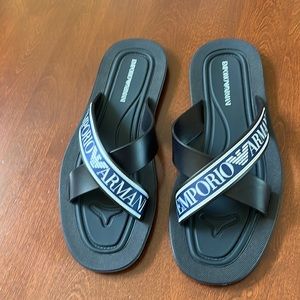 Emporio Armani  Blue and black Men Sandals